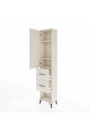 Arges Dolap 3 Raflı 2 Çekmeceli Tek Kapaklı 44x30x221 Aytaşı-Aytaşı