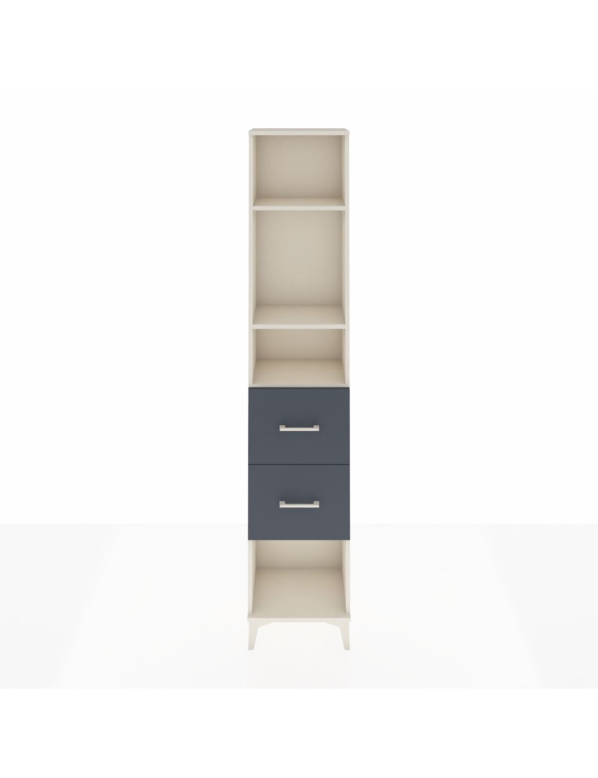 Arges Dolap 3 Raflı 2 Çekmeceli 44x30x221 Aytaşı-Antrasit