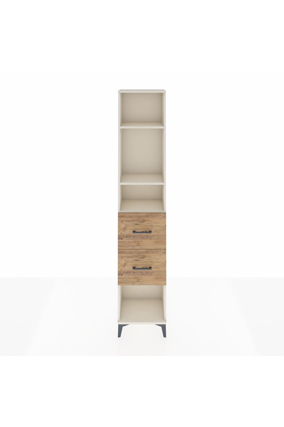 Arges Dolap 3 Raflı 2 Çekmeceli 44x30x221 Aytaşı-Çam