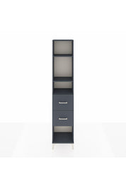 Arges Dolap 3 Raflı 2 Çekmeceli 44x30x221 Antrasit-Antrasit