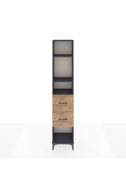 Arges Dolap 3 Raflı 2 Çekmeceli 44x30x221 Antrasit-Çam