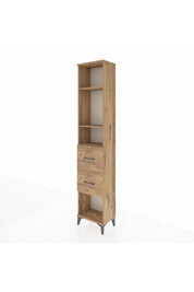 Arges Dolap 3 Raflı 2 Çekmeceli 44x30x221 Çam-Çam