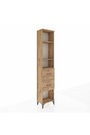 Arges Dolap 3 Raflı 2 Çekmeceli 44x30x221 Çam-Çam