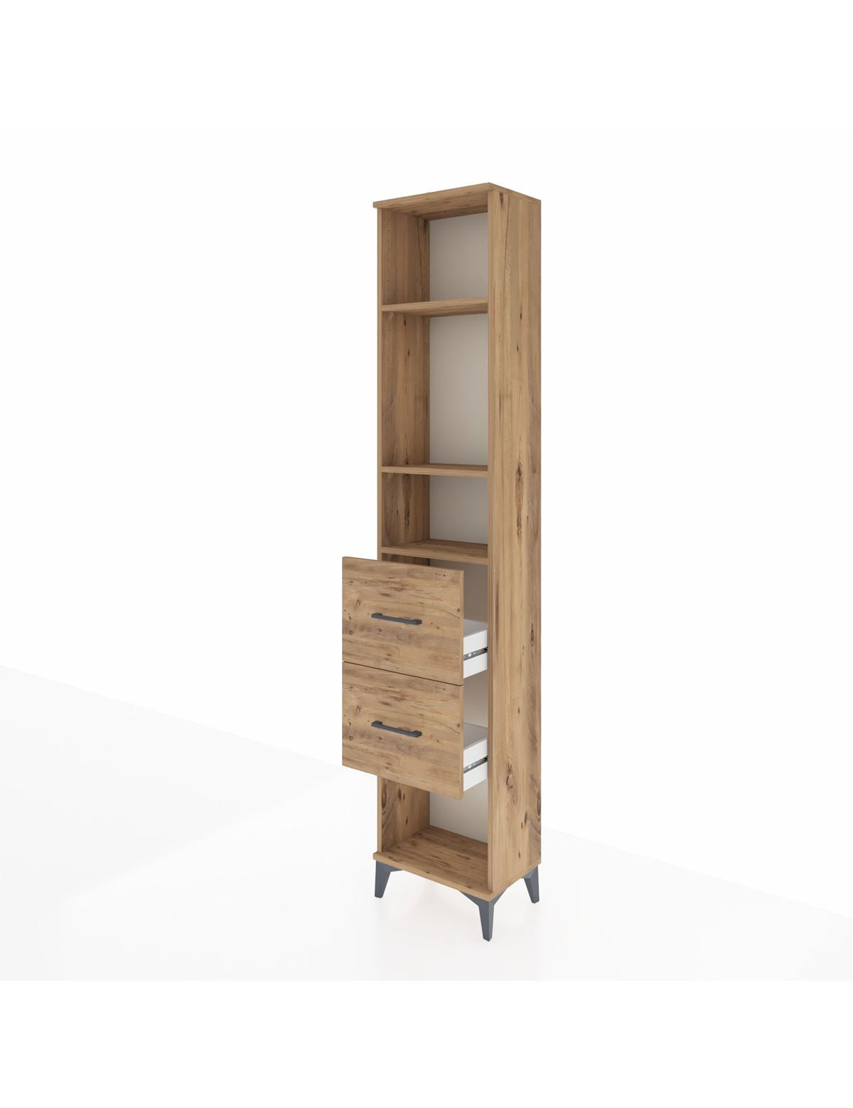 Arges Dolap 3 Raflı 2 Çekmeceli 44x30x221 - S28M138V9A