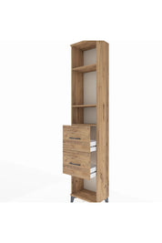 Arges Dolap 3 Raflı 2 Çekmeceli 44x30x221 Çam-Çam