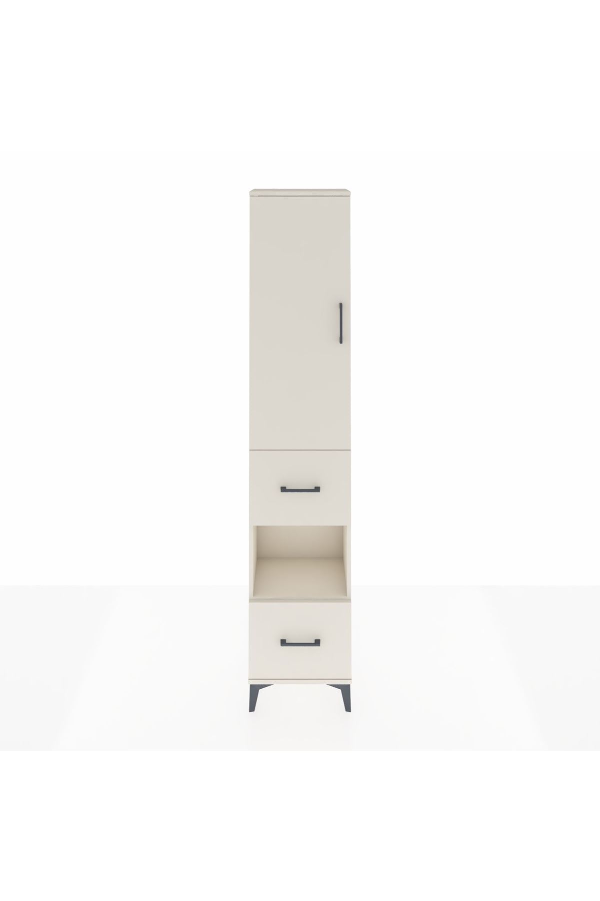 Arges Dolap 3 Raflı 2 Çekmeceli Tek Askılı 44x30x221 Aytaşı-Aytaşı