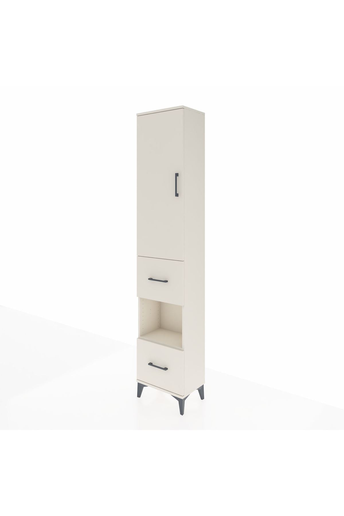 Arges Dolap 3 Raflı 2 Çekmeceli Tek Askılı 44x30x221 Aytaşı-Aytaşı