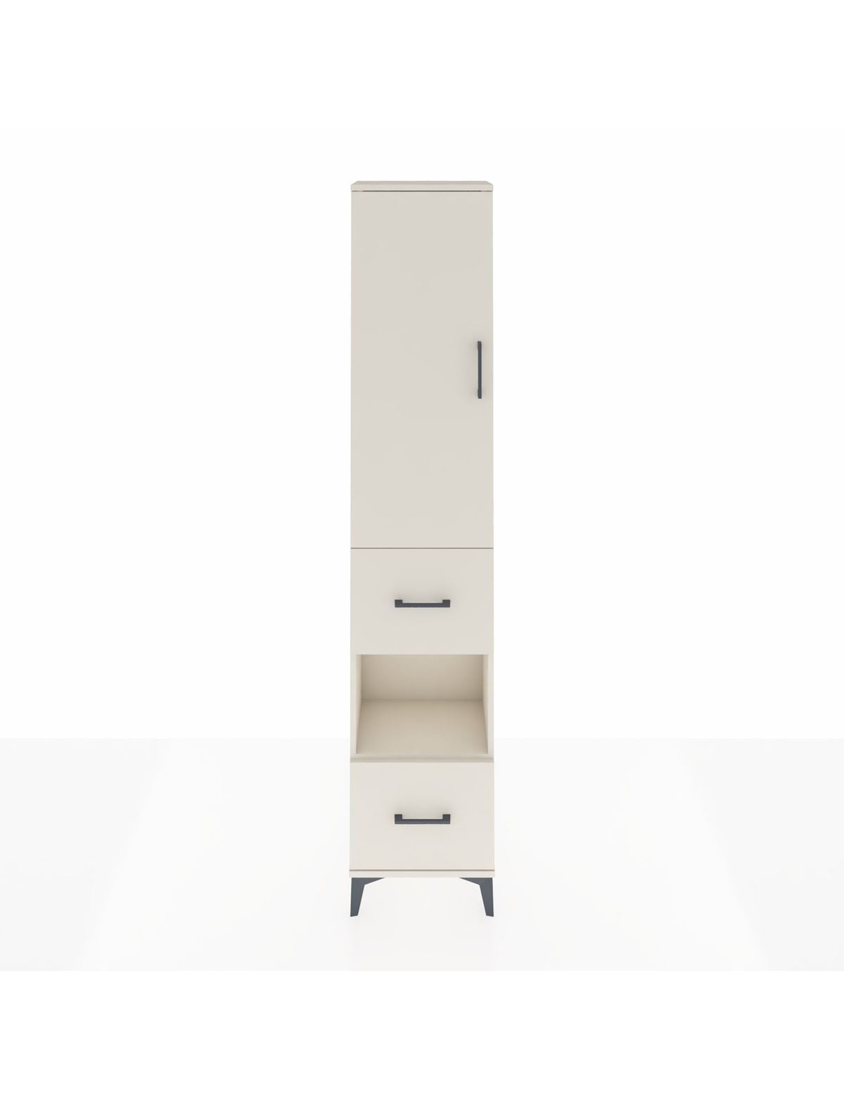 Arges Dolap 4 Raflı 2 Çekmeceli Tek Kapaklı 44x30x221 Aytaşı-Aytaşı