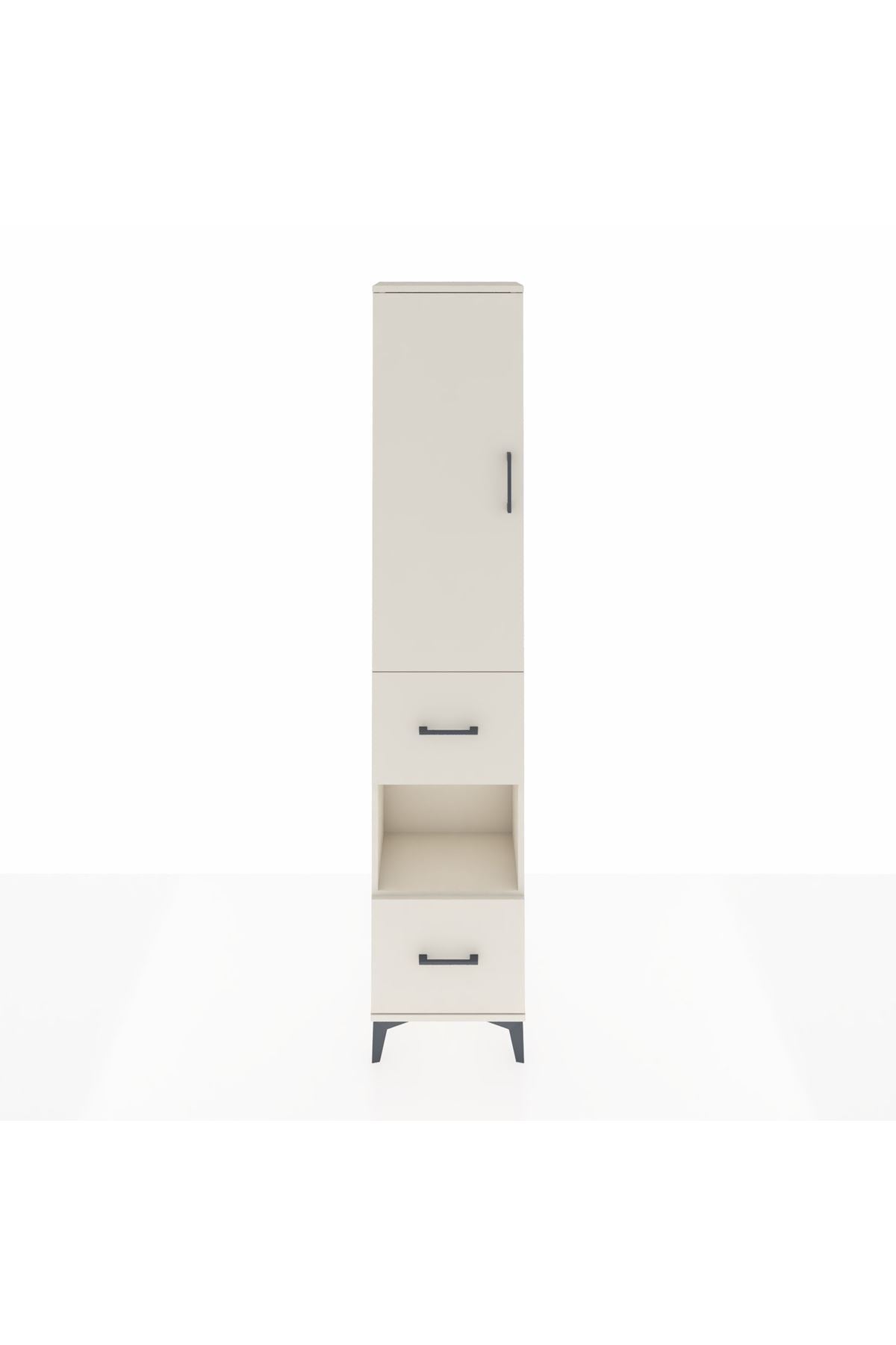 Arges Dolap 4 Raflı 2 Çekmeceli Tek Kapaklı 44x30x221 Aytaşı-Aytaşı