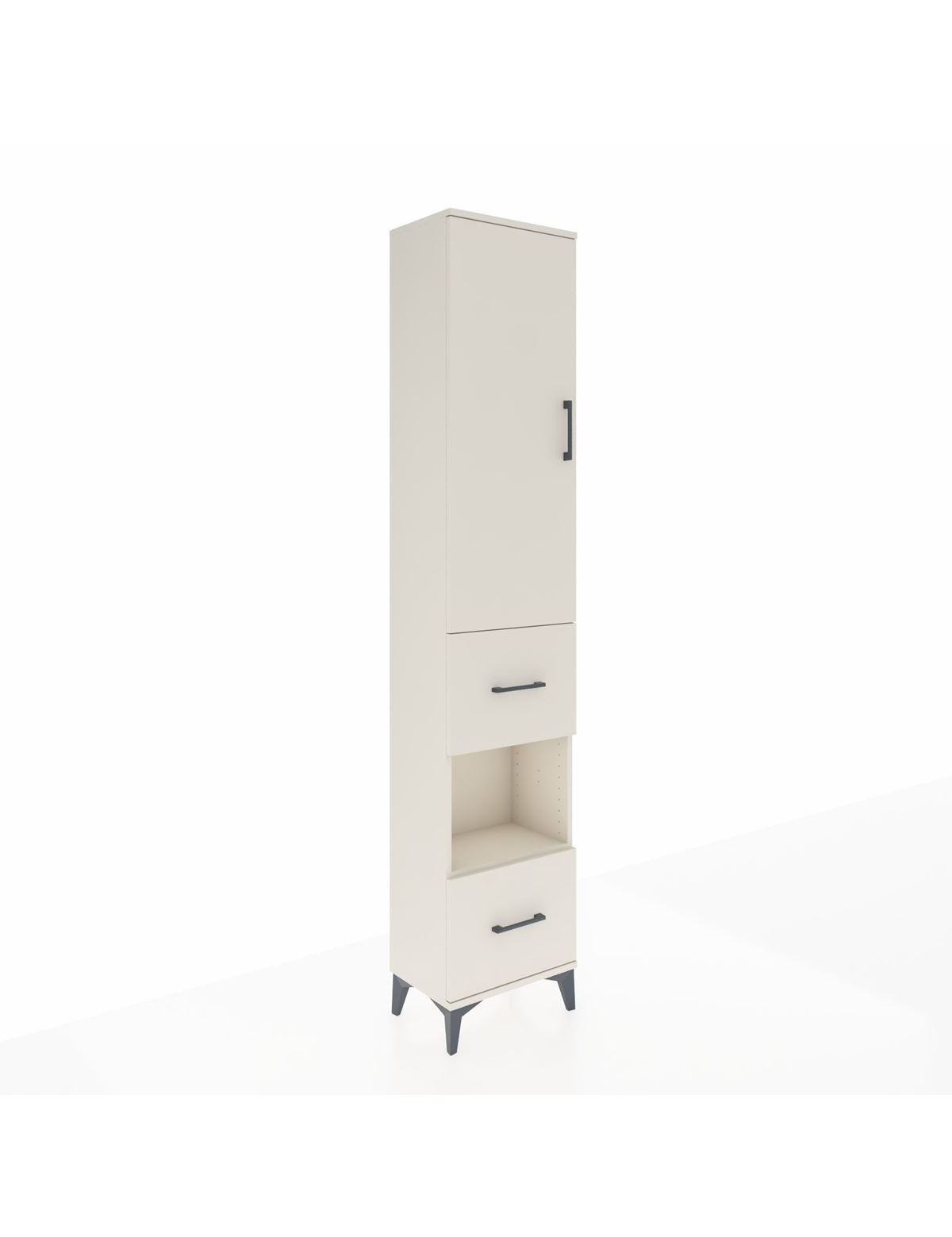 Arges Dolap 4 Raflı 2 Çekmeceli Tek Kapaklı 44x30x221 Aytaşı-Aytaşı