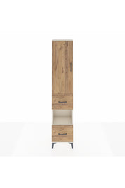 Arges Dolap 4 Raflı 2 Çekmeceli Tek Kapaklı 44x30x221 Aytaşı-Çam