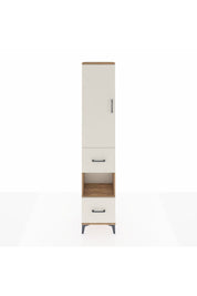 Arges Dolap 4 Raflı 2 Çekmeceli Tek Kapaklı 44x30x221 Çam-Aytaşı