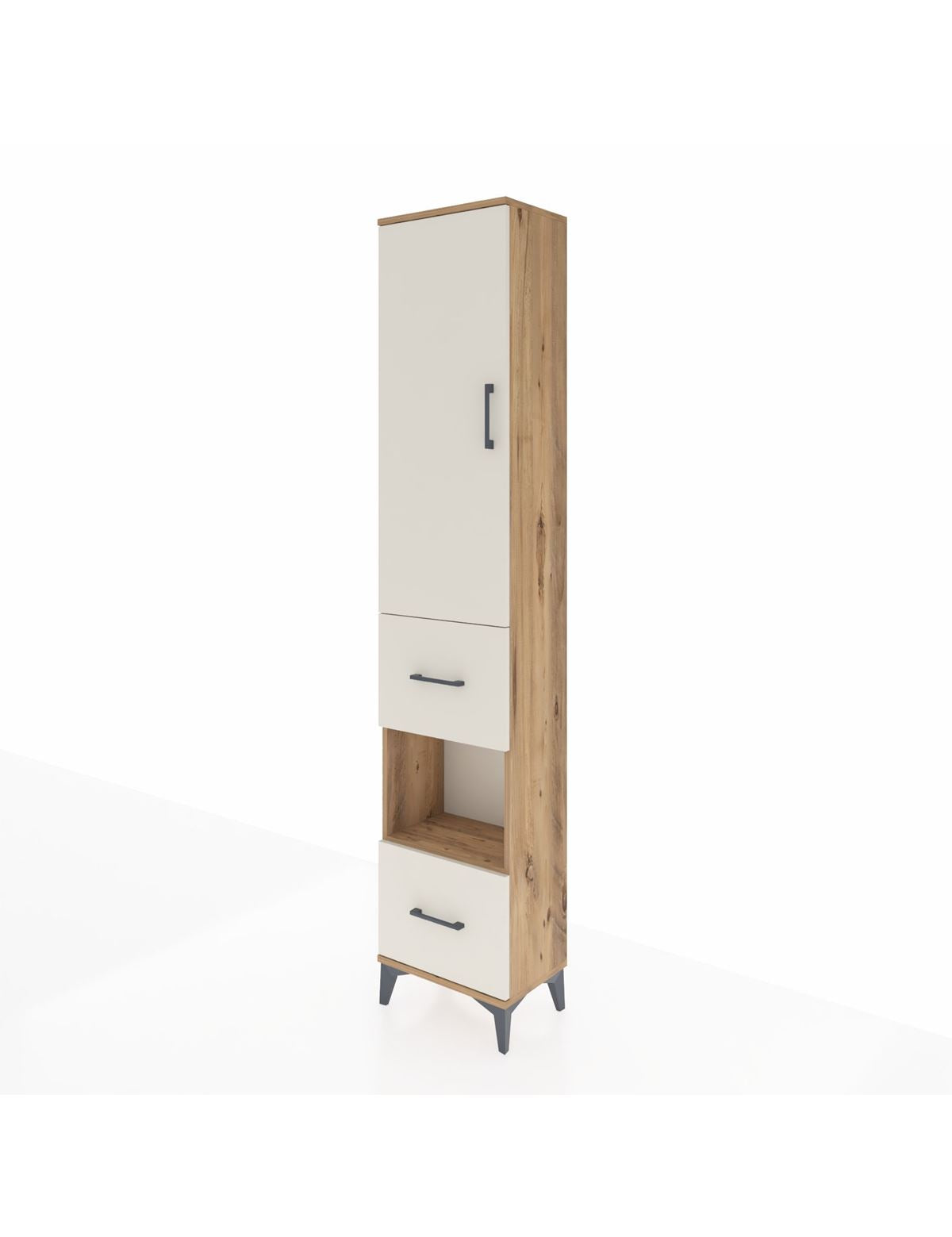 Arges Dolap 4 Raflı 2 Çekmeceli Tek Kapaklı 44x30x221 - S28M140V7A