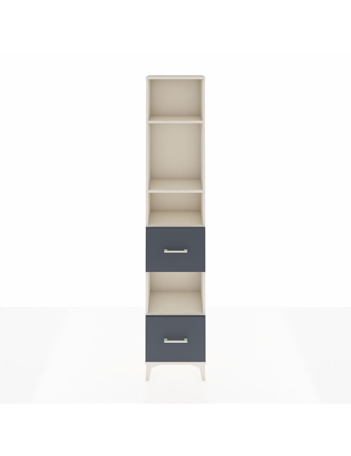 Arges Dolap 4 Raflı 2 Çekmeceli 44x30x221 Aytaşı-Antrasit