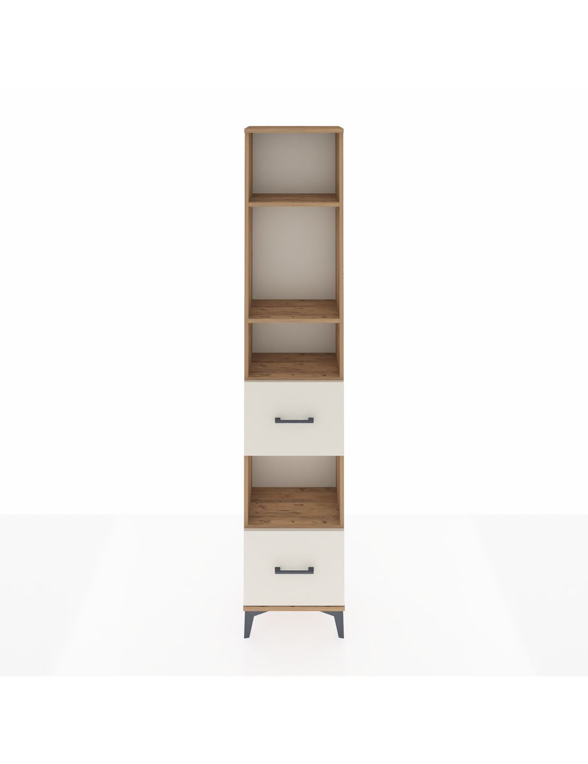 Arges Dolap 4 Raflı 2 Çekmeceli 44x30x221 Çam-Aytaşı