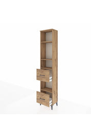 Arges Dolap 4 Raflı 2 Çekmeceli 44x30x221 Çam-Çam