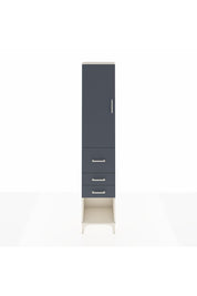 Arges Dolap 2 Raflı 3 Çekmeceli Tek Askılı 44x30x221 Aytaşı-Antrasit