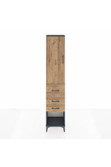 Arges Dolap 2 Raflı 3 Çekmeceli Tek Askılı 44x30x221