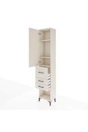Arges Dolap 3 Raflı 3 Çekmeceli Tek Kapaklı 44x30x221 Aytaşı-Aytaşı