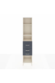 Arges Dolap 3 Raflı 3 Çekmeceli 44x30x221 Aytaşı-Antrasit