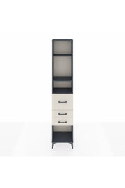 Arges Dolap 3 Raflı 3 Çekmeceli 44x30x221 Antrasit-Aytaşı