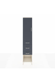 Arges Dolap 2 Raflı 3 Çekmeceli Tek Askılı 44x30x221 Aytaşı-Antrasit