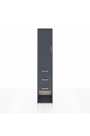 Arges Dolap 2 Raflı 3 Çekmeceli Tek Askılı 44x30x221 Antrasit-Antrasit