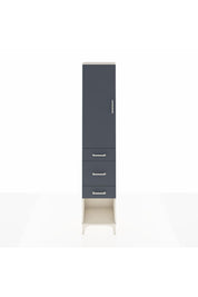 Arges Dolap 3 Raflı 3 Çekmeceli Tek Kapaklı 44x30x221 Aytaşı-Antrasit