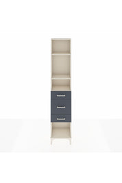 Arges Dolap 3 Raflı 3 Çekmeceli 44x30x221 Aytaşı-Antrasit