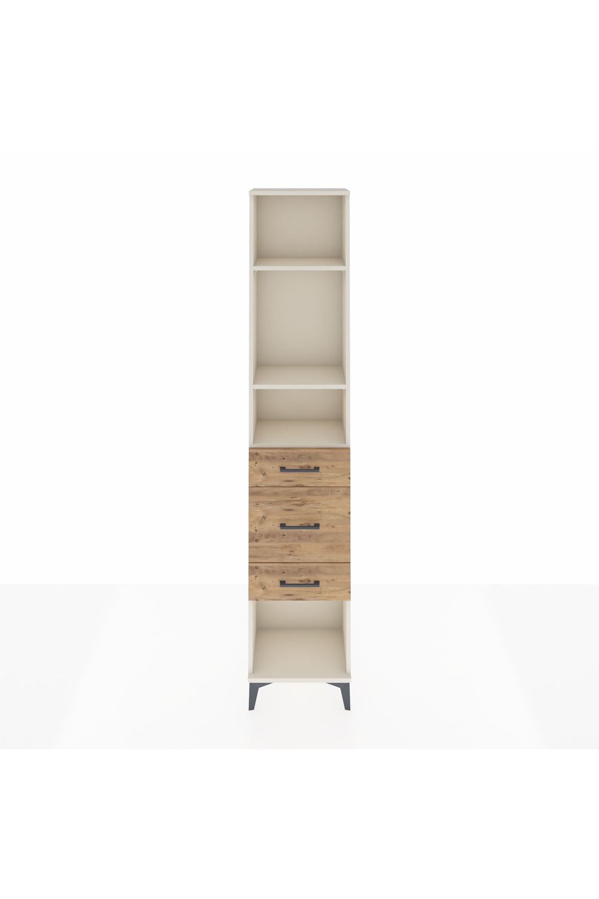 Arges Dolap 3 Raflı 3 Çekmeceli 44x30x221 Aytaşı-Çam