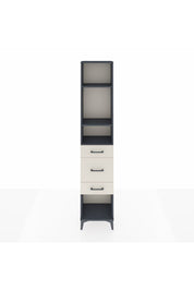 Arges Dolap 3 Raflı 3 Çekmeceli 44x30x221 Antrasit-Aytaşı