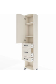 Arges Dolap 3 Raflı 3 Çekmeceli Tek Kapaklı 44x30x221 Aytaşı-Aytaşı