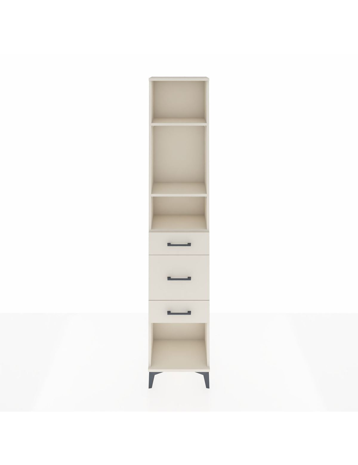 Arges Dolap 3 Raflı 3 Çekmeceli 44x30x221 - S28M149V1A