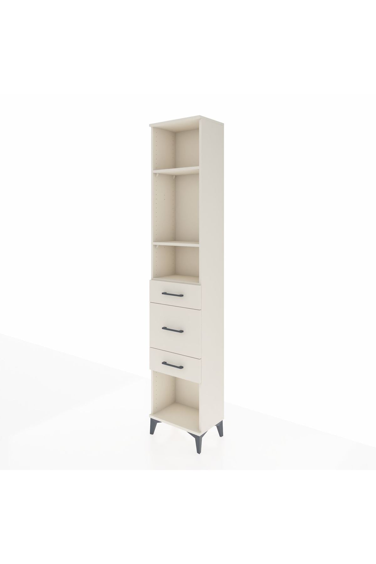 Arges Dolap 3 Raflı 3 Çekmeceli 44x30x221 - S28M149V1A