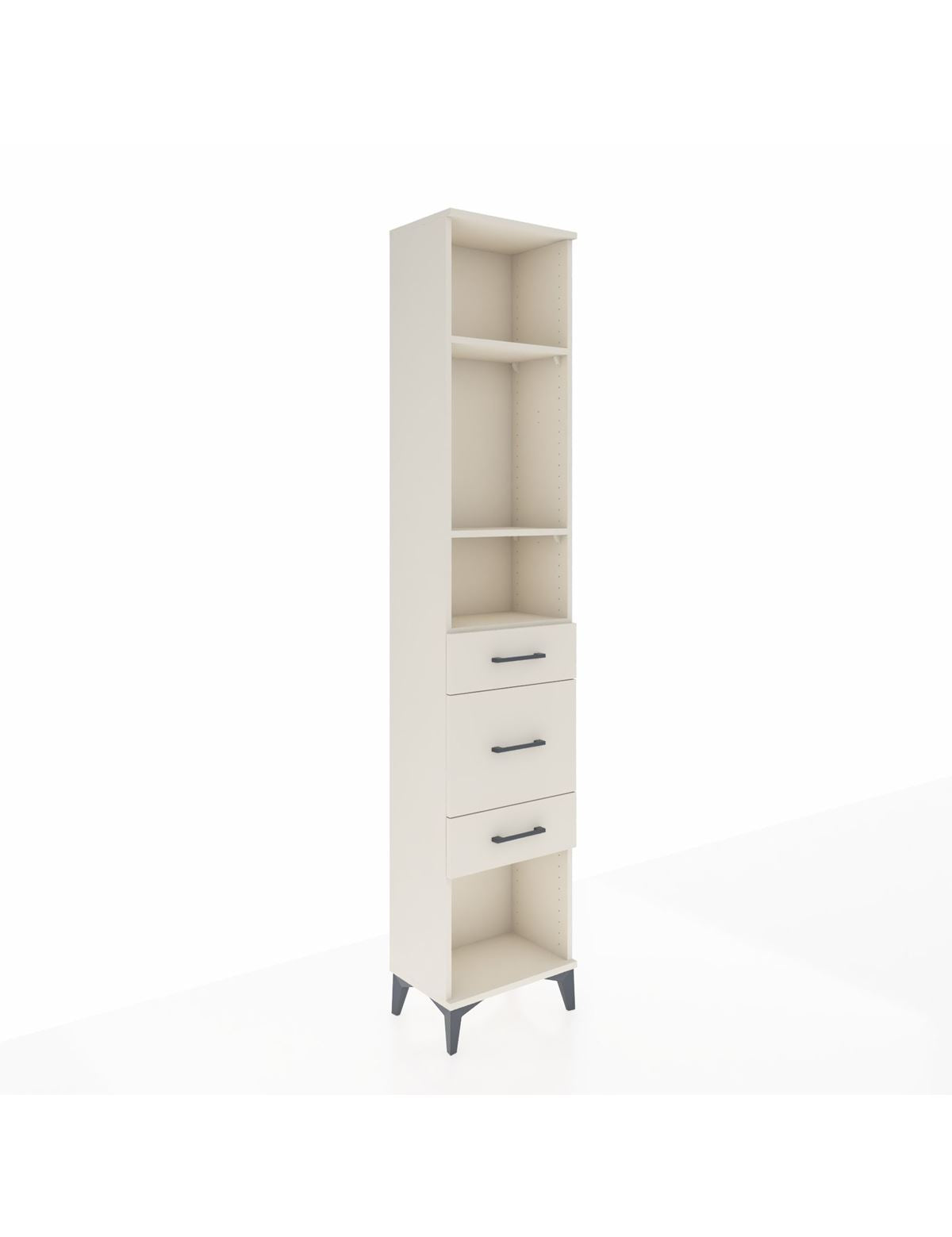 Arges Dolap 3 Raflı 3 Çekmeceli 44x30x221 - S28M149V1A