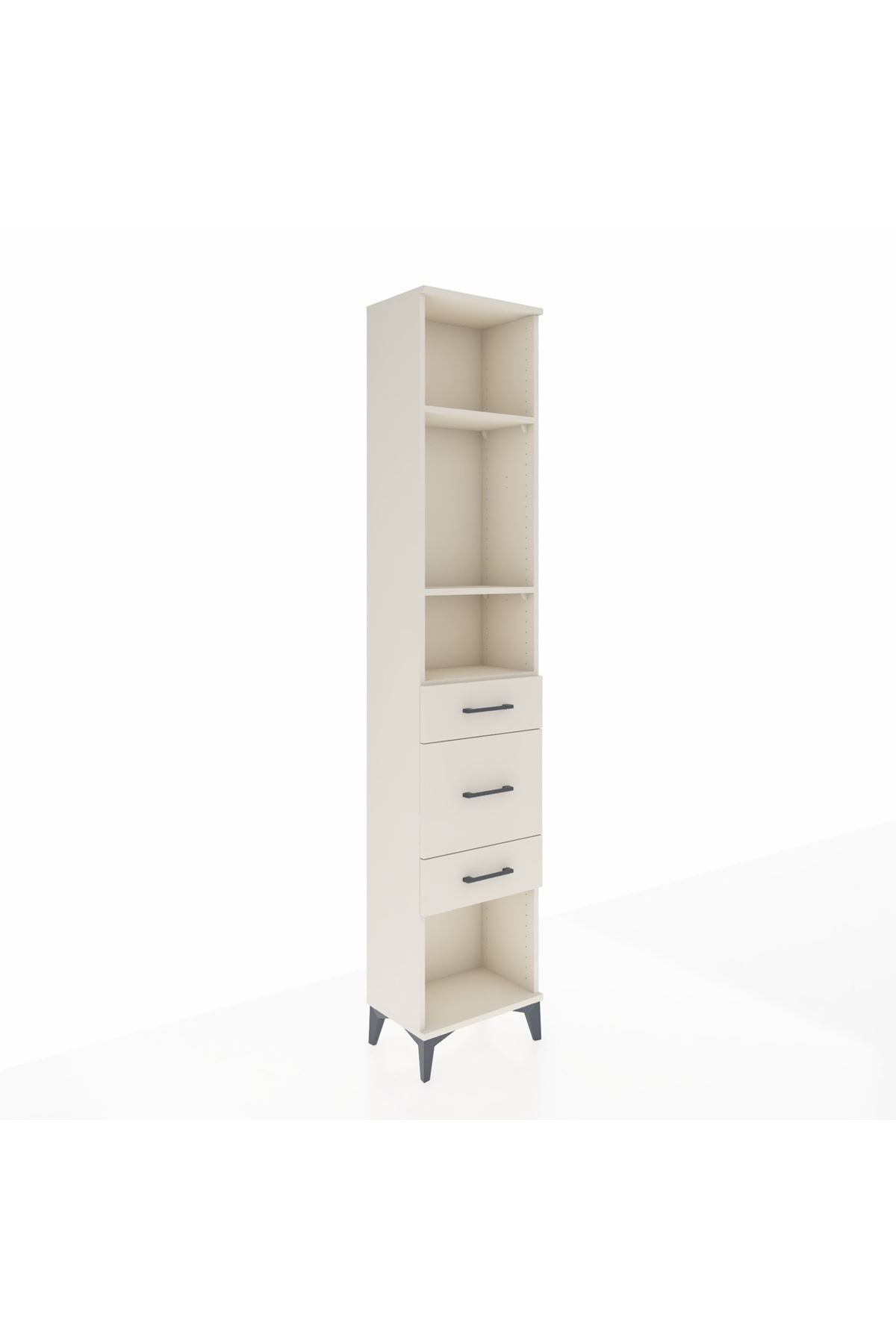Arges Dolap 3 Raflı 3 Çekmeceli 44x30x221 - S28M149V1A