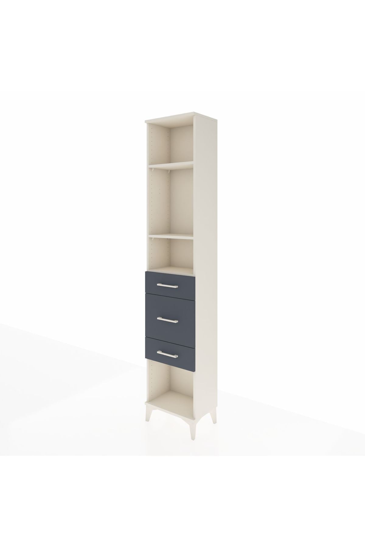 Arges Dolap 3 Raflı 3 Çekmeceli 44x30x221 - S28M149V2A