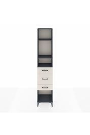 Arges Dolap 3 Raflı 3 Çekmeceli 44x30x221 Antrasit-Aytaşı