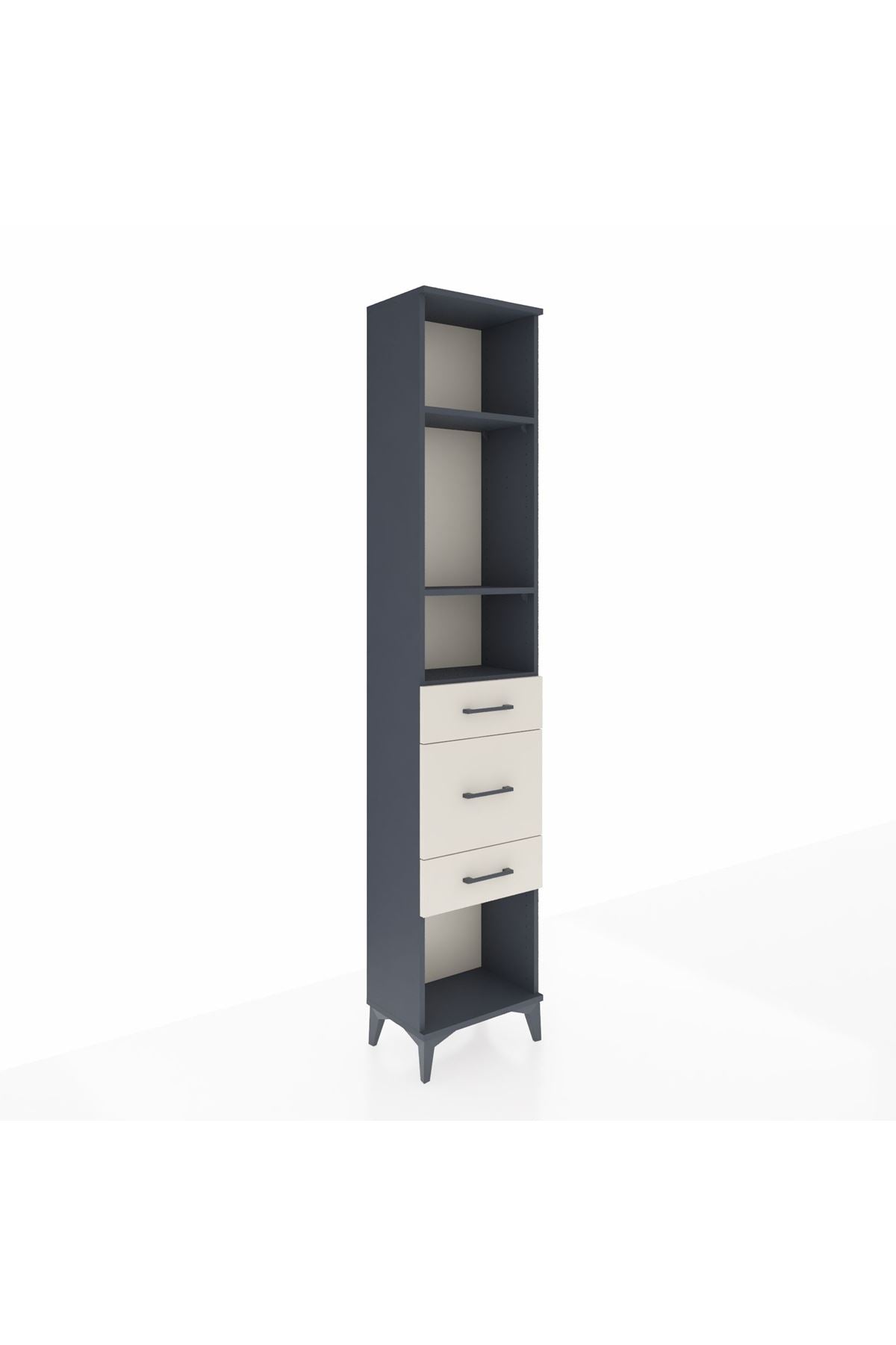 Arges Dolap 3 Raflı 3 Çekmeceli 44x30x221 - S28M149V4A
