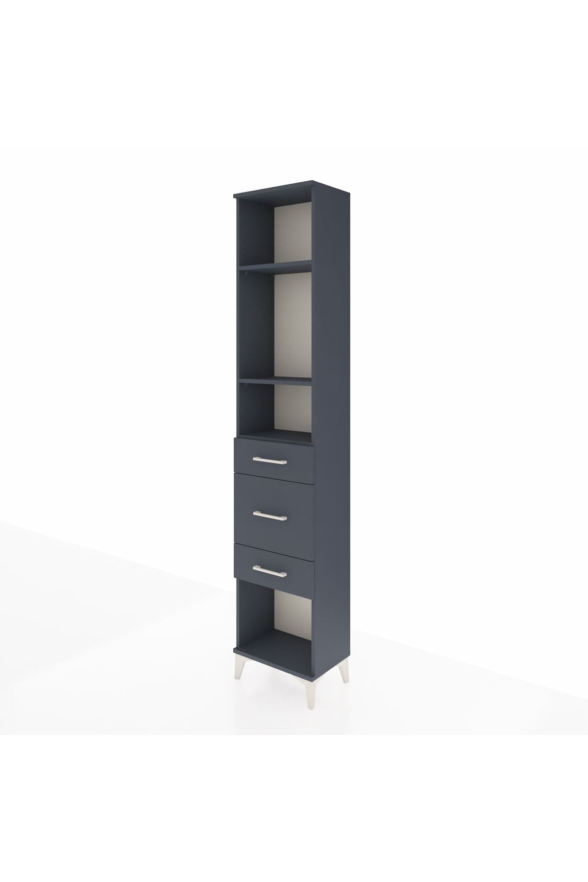 Arges Dolap 3 Raflı 3 Çekmeceli 44x30x221 - S28M149V5A