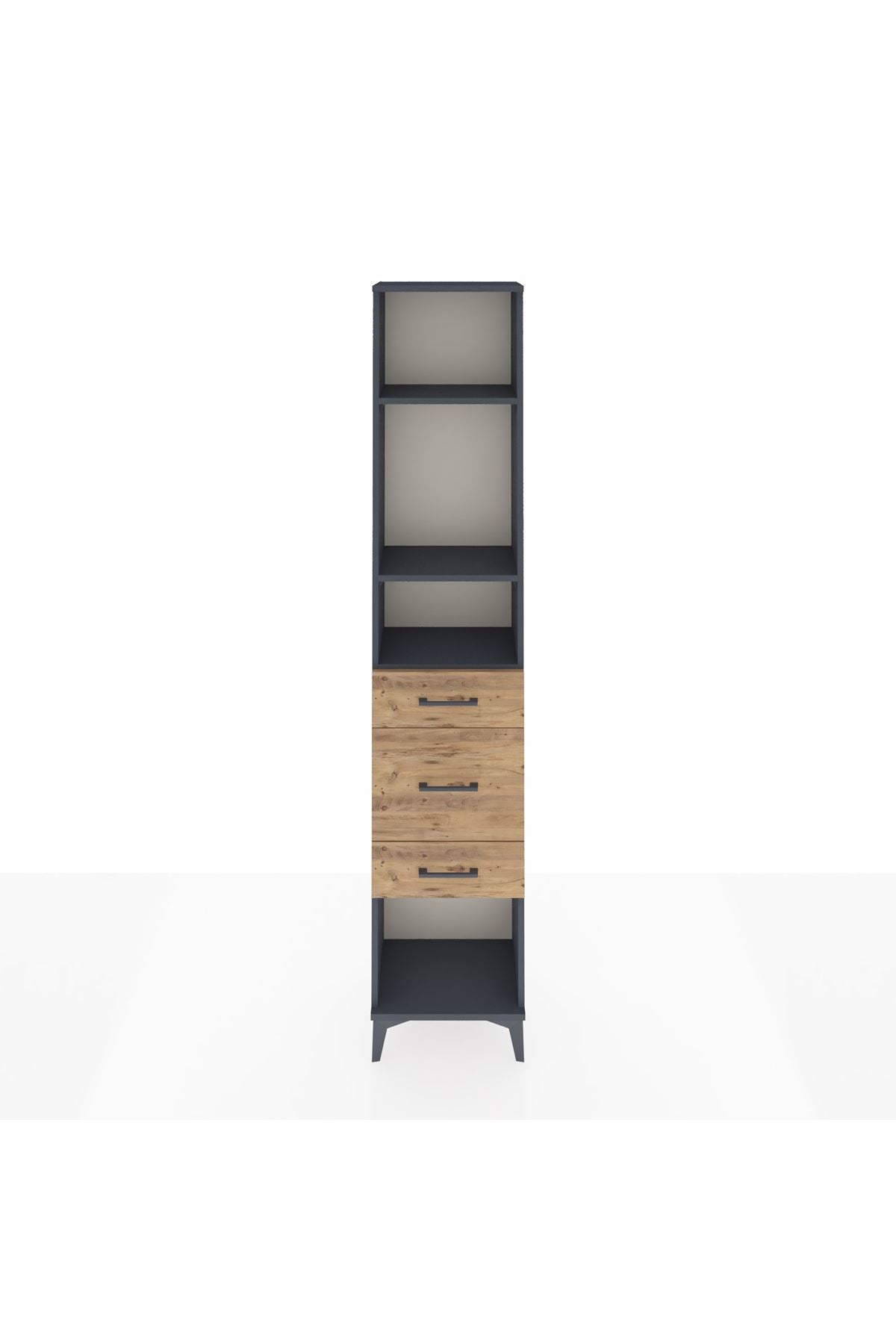 Arges Dolap 3 Raflı 3 Çekmeceli 44x30x221 - S28M149V6A
