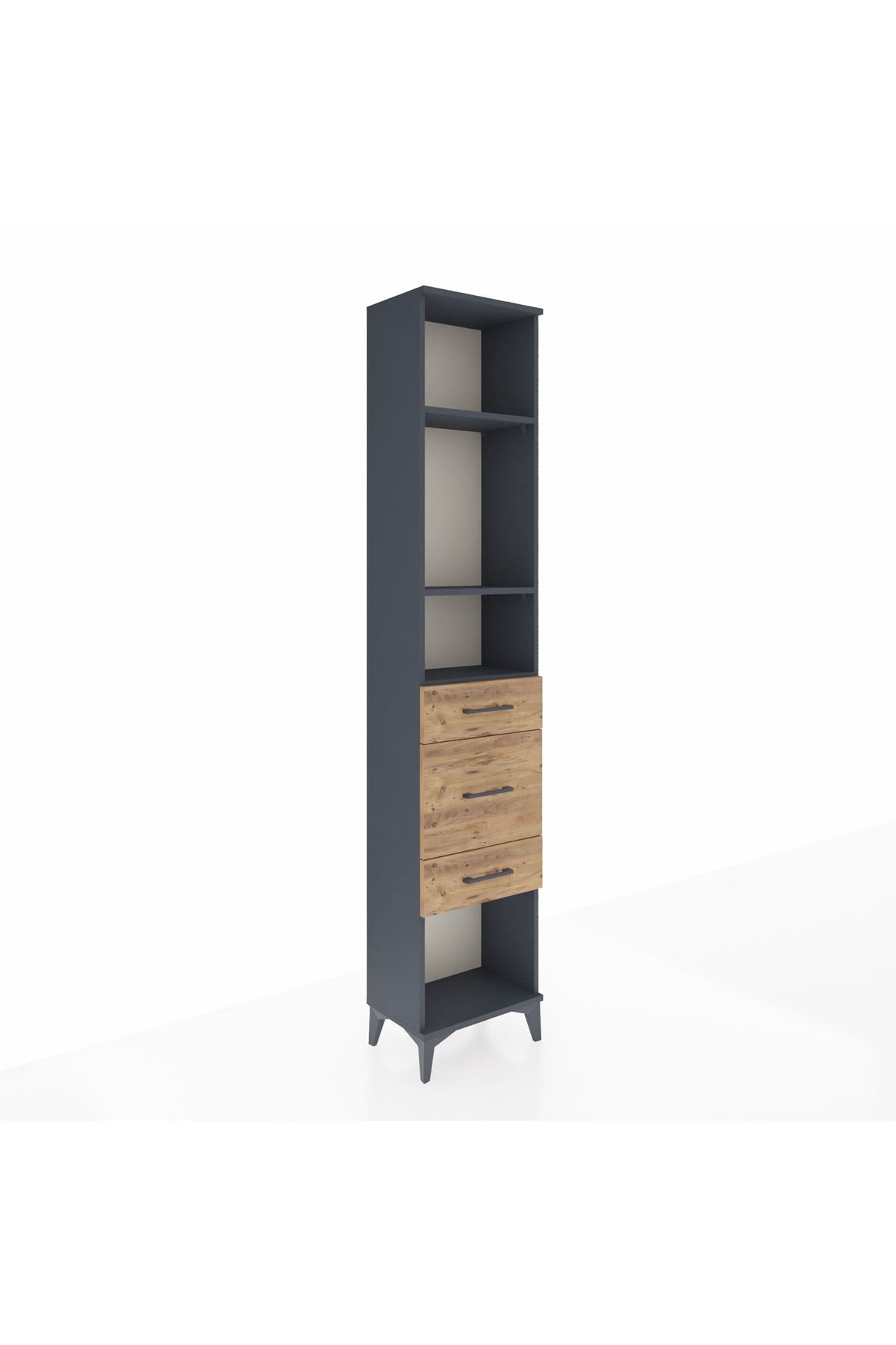 Arges Dolap 3 Raflı 3 Çekmeceli 44x30x221 - S28M149V6A