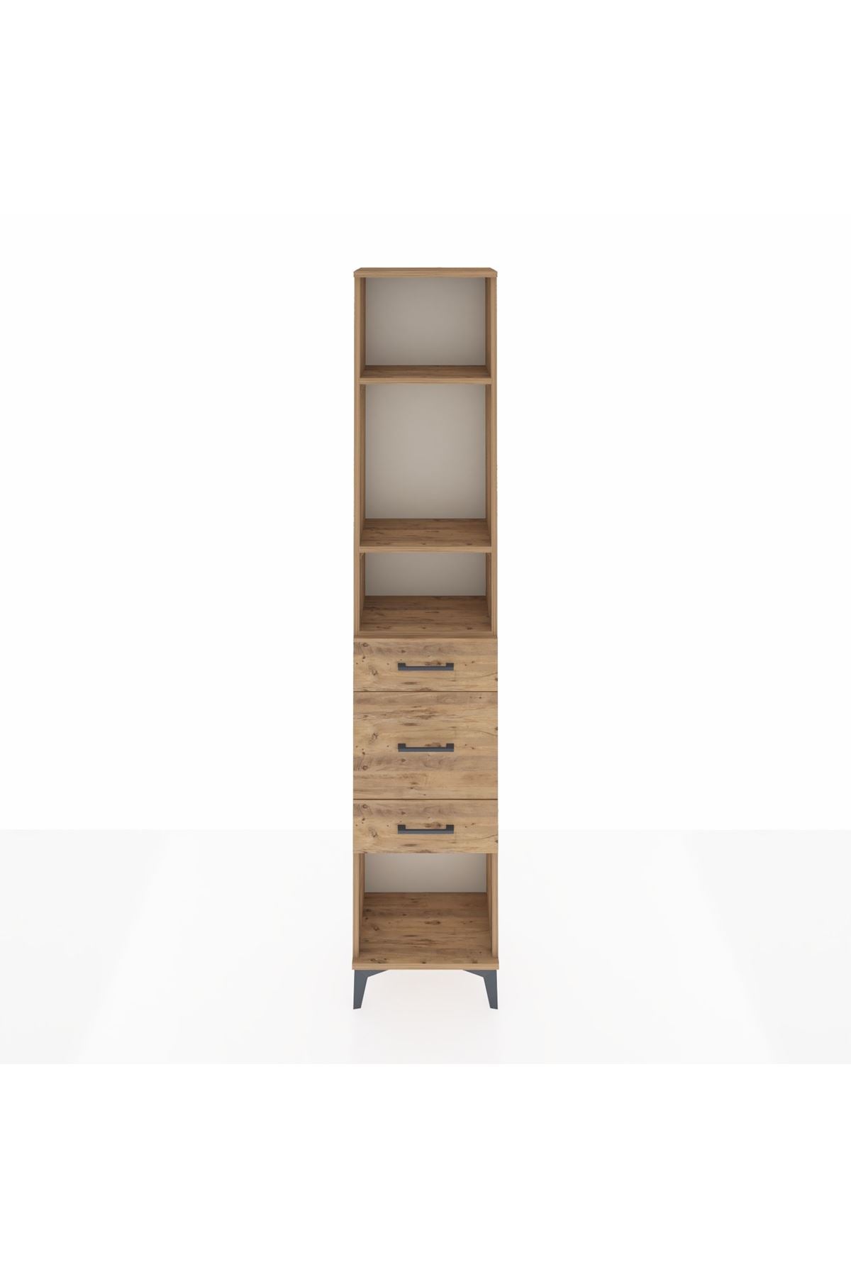 Arges Dolap 3 Raflı 3 Çekmeceli 44x30x221 - S28M149V9A