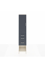 Arges Dolap 2 Raflı 3 Çekmeceli Tek Askılı 44x30x221 Aytaşı-Antrasit