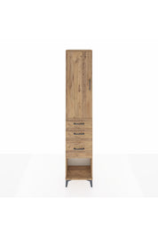 Arges Dolap 2 Raflı 3 Çekmeceli Tek Askılı 44x30x221 Çam-Çam