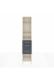 Arges Dolap 3 Raflı 3 Çekmeceli 44x30x221 Aytaşı-Antrasit