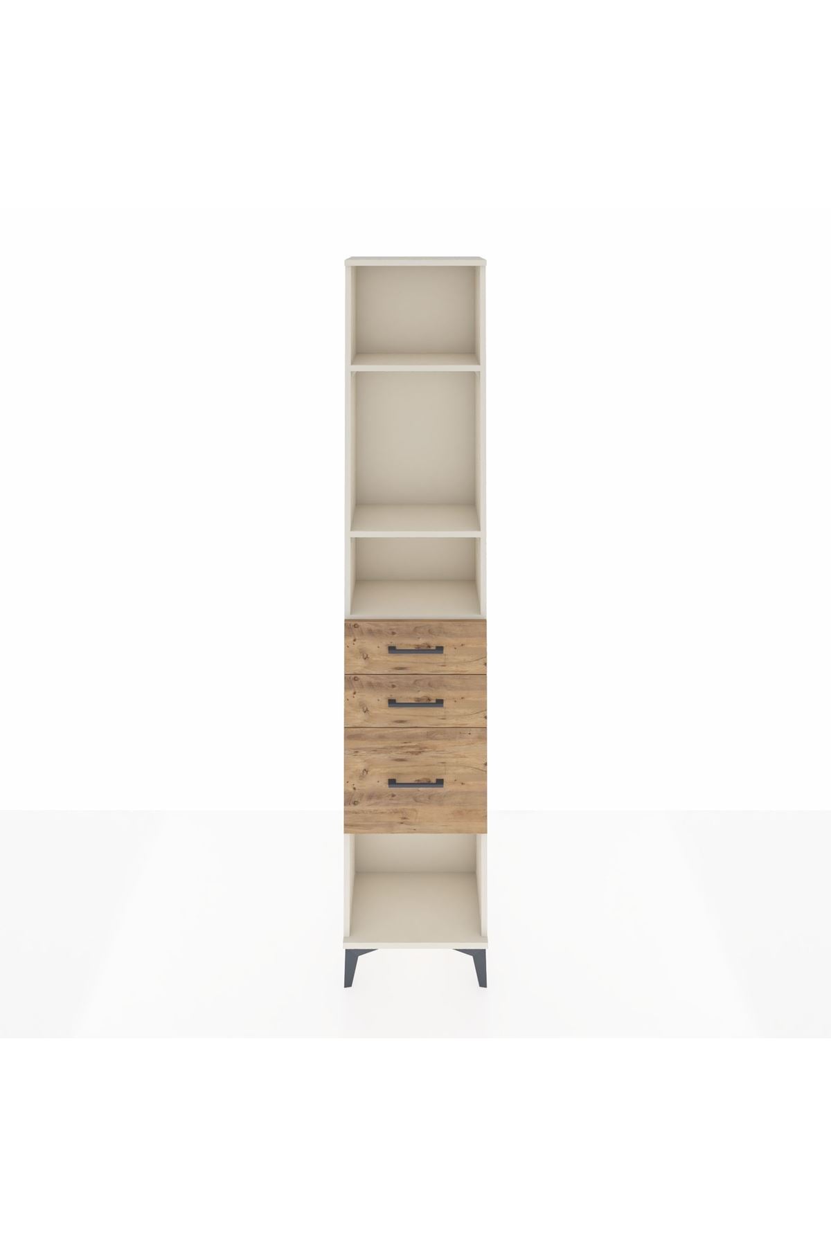 Arges Dolap 3 Raflı 3 Çekmeceli 44x30x221 Aytaşı-Çam