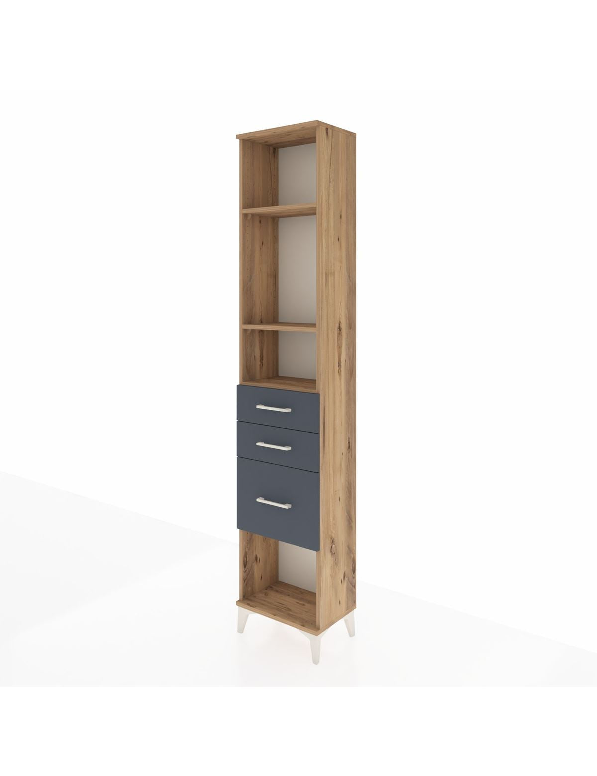 Arges Dolap 3 Raflı 3 Çekmeceli 44x30x221 - S28M152V8A