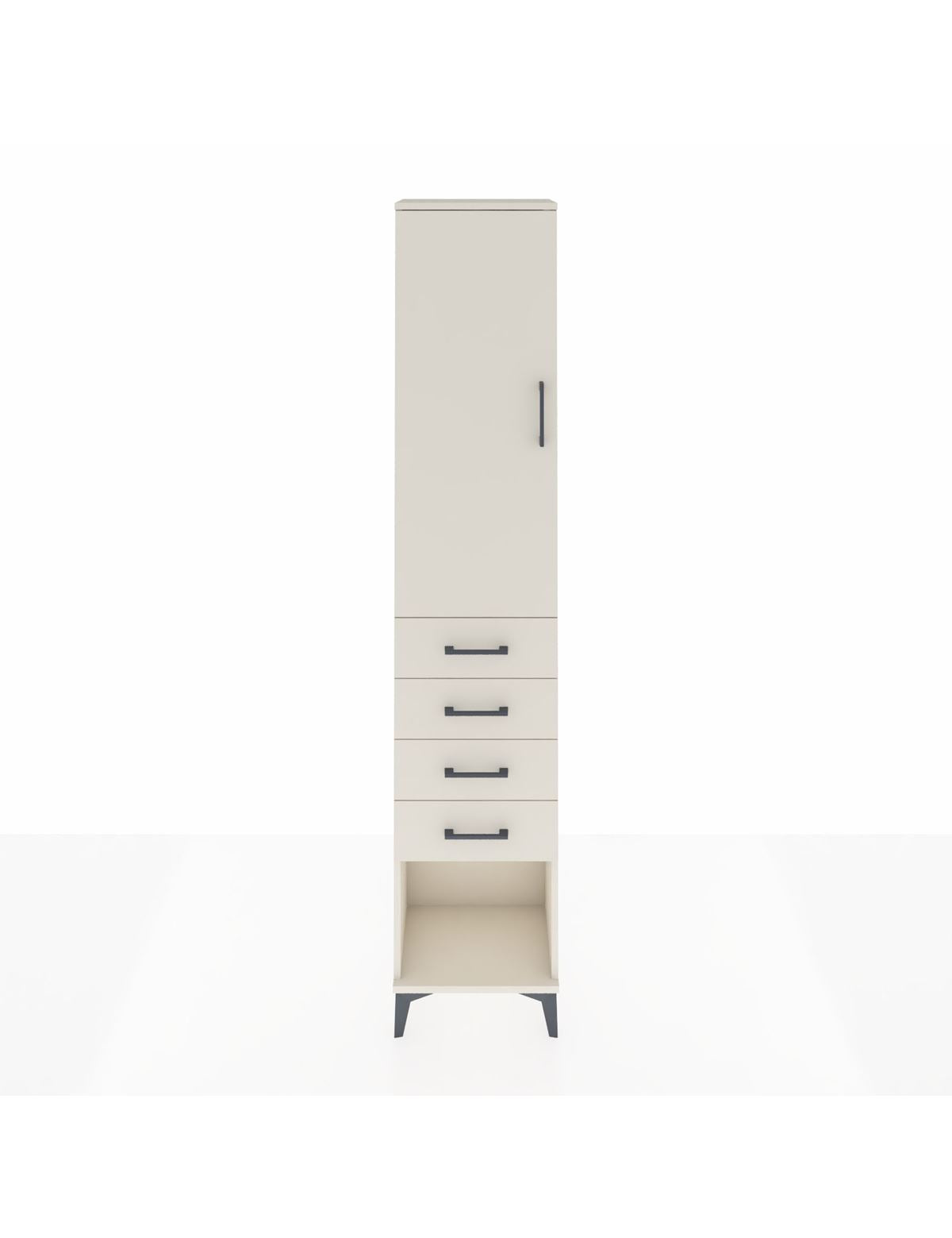 Arges Dolap 2 Raflı 4 Çekmeceli Tek Askılı 44x30x221 Aytaşı-Aytaşı