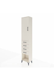 Arges Dolap 3 Raflı 4 Çekmeceli Tek Kapaklı 44x30x221 Aytaşı-Aytaşı